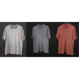 Vintage 3 Pack Polo W/Rare Australian Outback Polo & 2 Greg Norman Save Bundle